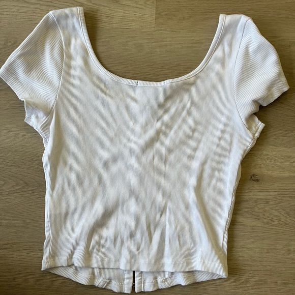 White Ribbed Bodysuit - Picture 3 of 3